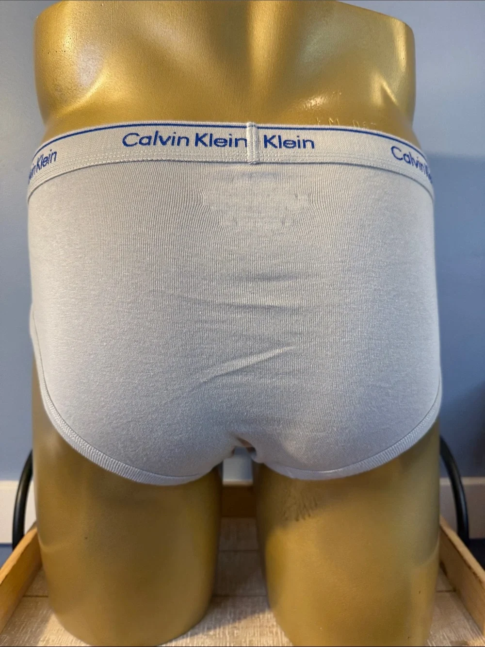 Calvin Klein Grey Cotton Briefs Large